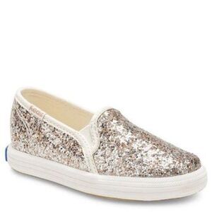 Kate Spade x Keds Double Decker Glitter Slip-On Sneakers